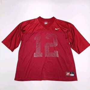 Vintage Nike Team College Football Jersey #12‎ Red Size L Stanford